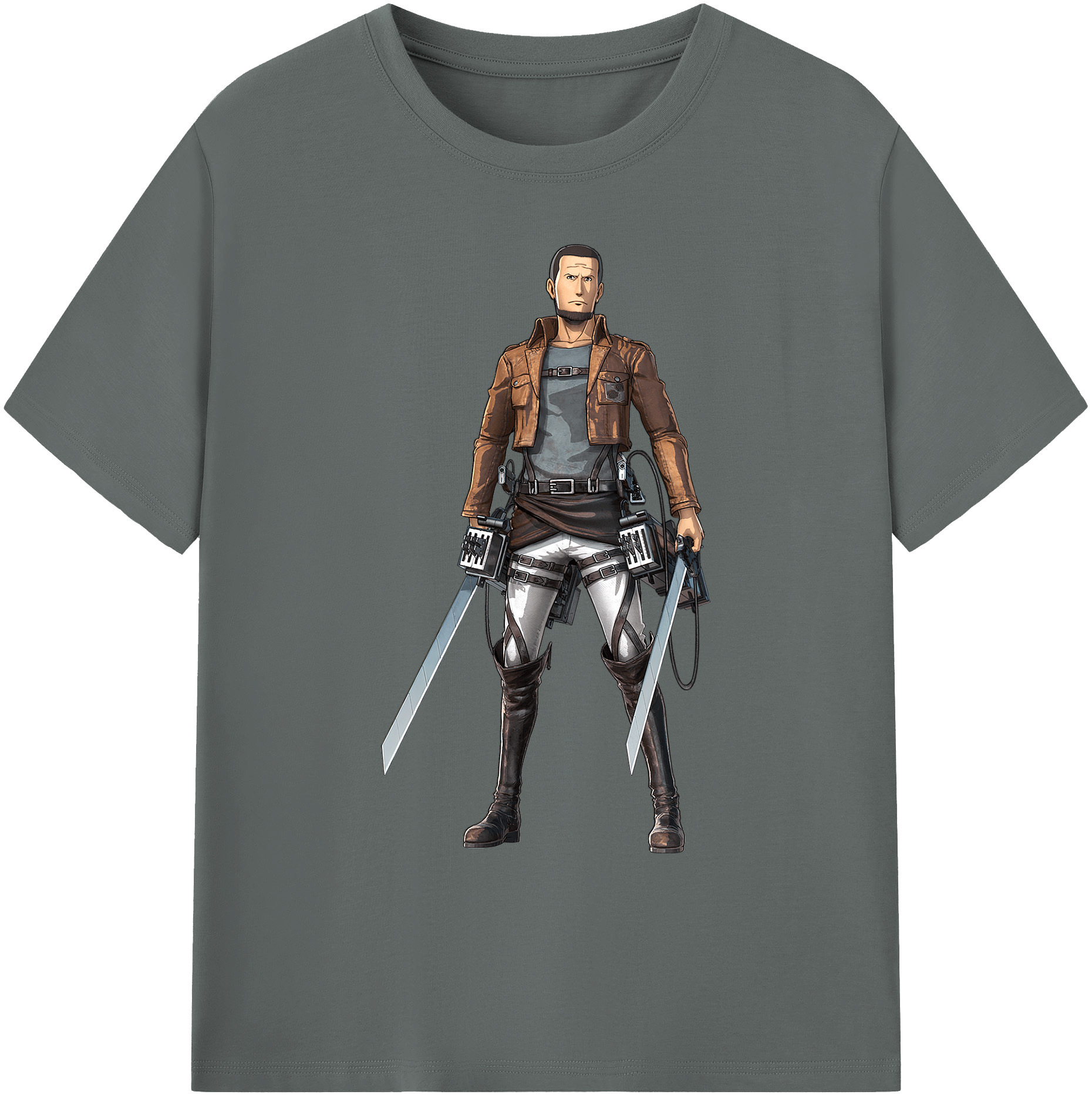 （画像用） 進撃の巨人 Attack on Titan 綿100％ メンズ半袖Tシャツ｜肌触りやわらか＆通気性